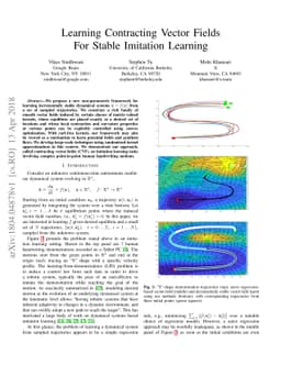 Learning Contracting Vector Fields For Stable Imitation Learning