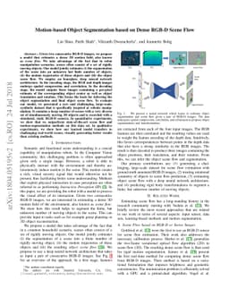 Motion-based Object Segmentation based on Dense RGB-D Scene Flow