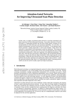 Attention-Gated Networks for Improving Ultrasound Scan Plane Detection