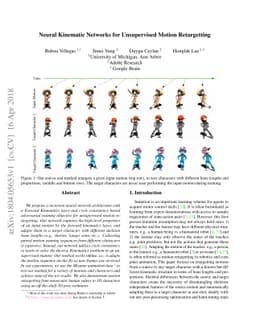 Neural Kinematic Networks for Unsupervised Motion Retargetting