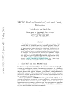 RFCDE: Random Forests for Conditional Density Estimation