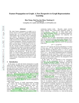 Feature Propagation on Graph: A New Perspective to Graph Representation
  Learning