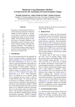 Diachronic Usage Relatedness (DURel): A Framework for the Annotation of
  Lexical Semantic Change