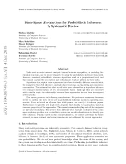 State-Space Abstractions for Probabilistic Inference: A Systematic
  Review
