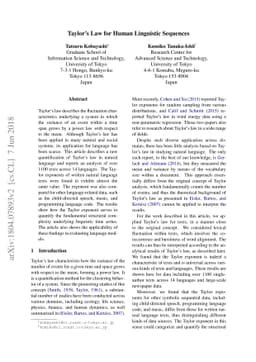 Taylor's law for Human Linguistic Sequences