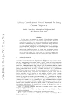 A Deep Convolutional Neural Network for Lung Cancer Diagnostic