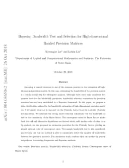 Bayesian Bandwidth Test and Selection for High-dimensional Banded
  Precision Matrices