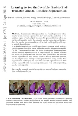 Learning to See the Invisible: End-to-End Trainable Amodal Instance
  Segmentation
