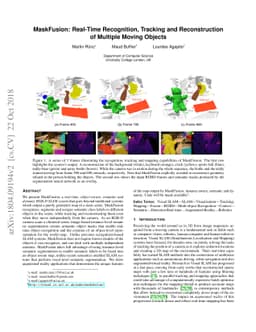 MaskFusion: Real-Time Recognition, Tracking and Reconstruction of
  Multiple Moving Objects