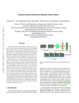 Deep Keyframe Detection in Human Action Videos