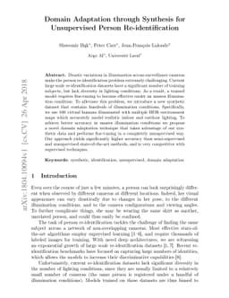Domain Adaptation through Synthesis for Unsupervised Person
  Re-identification
