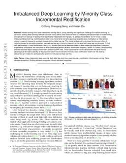 Imbalanced Deep Learning by Minority Class Incremental Rectification