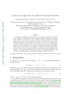 A linear time algorithm for multiscale quantile simulation