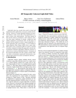 4D Temporally Coherent Light-field Video