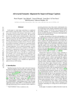 Adversarial Semantic Alignment for Improved Image Captions