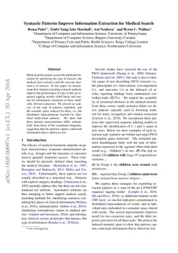 Syntactic Patterns Improve Information Extraction for Medical Search