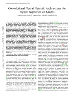 Convolutional Neural Network Architectures for Signals Supported on
  Graphs