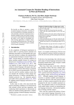 An Annotated Corpus for Machine Reading of Instructions in Wet Lab
  Protocols