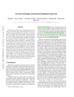 An Universal Image Attractiveness Ranking Framework