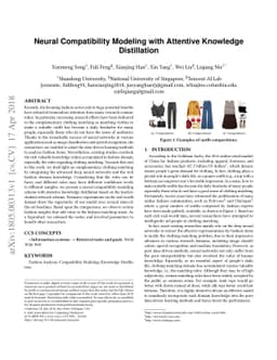 Neural Compatibility Modeling with Attentive Knowledge Distillation