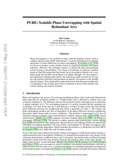 PURE: Scalable Phase Unwrapping with Spatial Redundant Arcs