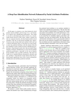 A Deep Face Identification Network Enhanced by Facial Attributes
  Prediction