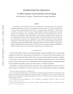 Distributed Big-Data Optimization via Block-Iterative Convexification
  and Averaging