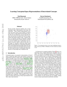 Learning Conceptual Space Representations of Interrelated Concepts