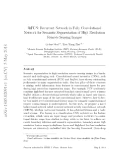 RiFCN: Recurrent Network in Fully Convolutional Network for Semantic
  Segmentation of High Resolution Remote Sensing Images
