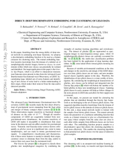DIRECT: Deep Discriminative Embedding for Clustering of LIGO Data