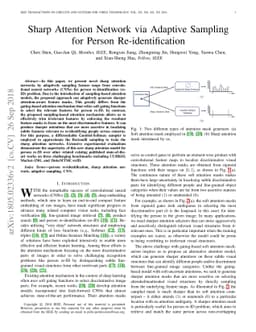 Sharp Attention Network via Adaptive Sampling for Person
  Re-identification
