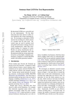 Sentence-State LSTM for Text Representation