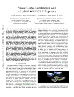 Visual Global Localization with a Hybrid WNN-CNN Approach