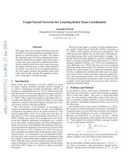 Graph Neural Networks for Learning Robot Team Coordination