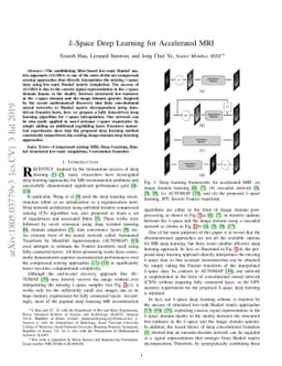 k-Space Deep Learning for Accelerated MRI