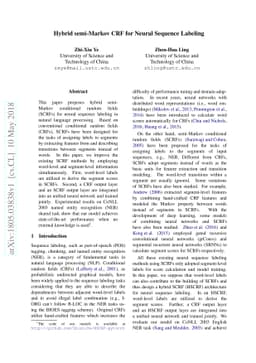Hybrid semi-Markov CRF for Neural Sequence Labeling