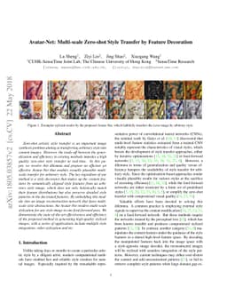 Avatar-Net: Multi-scale Zero-shot Style Transfer by Feature Decoration