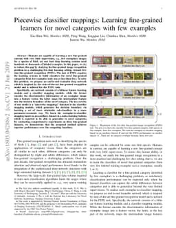 Piecewise classifier mappings: Learning fine-grained learners for novel
  categories with few examples