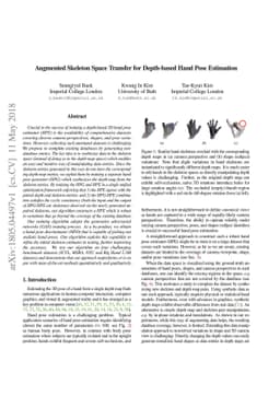 Augmented Skeleton Space Transfer for Depth-based Hand Pose Estimation
