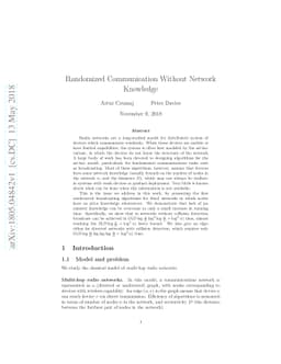 Randomized Communication Without Network Knowledge