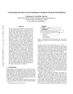 Constructing Narrative Event Evolutionary Graph for Script Event
  Prediction