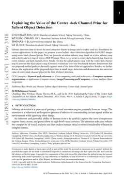 Exploiting the Value of the Center-dark Channel Prior for Salient Object
  Detection