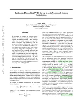 Randomized Smoothing SVRG for Large-scale Nonsmooth Convex Optimization
