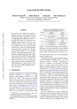 Large-Scale QA-SRL Parsing