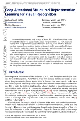 Deep Attentional Structured Representation Learning for Visual
  Recognition