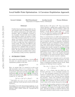 Local Saddle Point Optimization: A Curvature Exploitation Approach