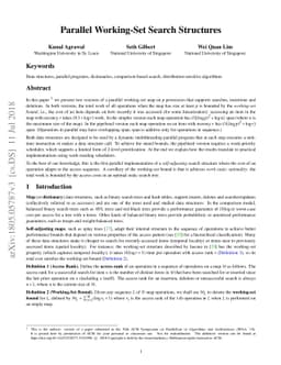 Parallel Working-Set Search Structures