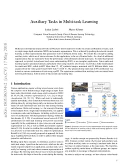 Auxiliary Tasks in Multi-task Learning