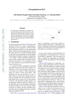 Extrapolation in NLP