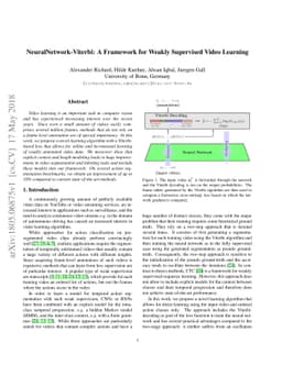 NeuralNetwork-Viterbi: A Framework for Weakly Supervised Video Learning